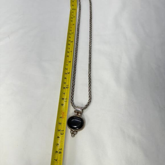 Sterling silver rope chain and pendant - Picture 7 of 7